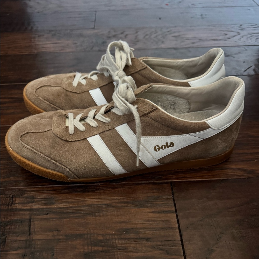 Gola Men's Tan and White Sneakers